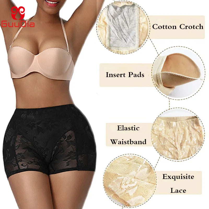 GUUDIA Lace Hip Enhancer: Sexy Shapewear Briefs for a Flawless Silhouette