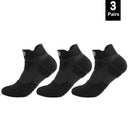 Ultimate Performance Anti-Slip Cotton Sport Socks for Men and Women - Ideal for Soccer, Basketball, and More  ourlum.com 3pairs-short-black  