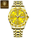 POEDAGAR Men's Luxury Stainless Steel Quartz Watch Design