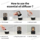 Portable Aroma Diffuser: Relaxation Set with Night Light & USB Humidifier  ourlum.com   