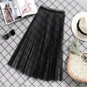 Sexy Mesh Lace Korean Fashion High Waist Beach Midi Skirt