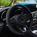 Artificial Leather Three-Dimensional Embossed Car Steering Wheel Cover 14.5-15 Inches