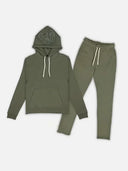 Men Cotton Printed Tracksuit 2PCS Set Hoodies Pants Casual