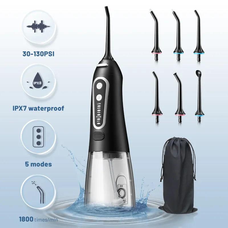 Oral Care Solution: Powerful Cordless Water Flosser Kit  ourlum.com   