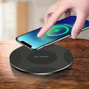 10W Wireless Charger Pad Stand Desktop Ultra-thin Fast Charging Dock For iPhone 14 13 12 11 Samsung Xiaomi