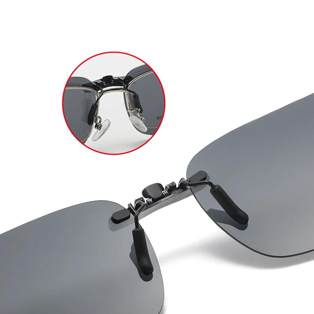 Polarized Clip-On Sunglasses for Myopia - UV400 Protection for Driving and Fishing