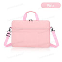 Macbook Pro Laptop Handbag: Stylish Shoulder Messenger Bag  ourlum.com Pink 12-13.3 inch 