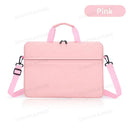 Macbook Pro Laptop Handbag: Stylish Shoulder Messenger Bag  ourlum.com Pink 12-13.3 inch 