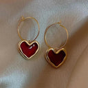 Enchanting Rose Gold Heart Earrings Romantic Summer Glam