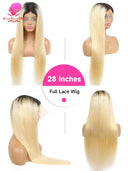 Luxe Ombre Blonde Lace Front Wig 100% Brazilian Remy Hair