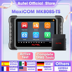 Autel MaxiCOM MK808S-TS OBD2 Bluetooth Scanner – Comprehensive Car Diagnostic Tool with Full TPMS Functions and Active Test Features