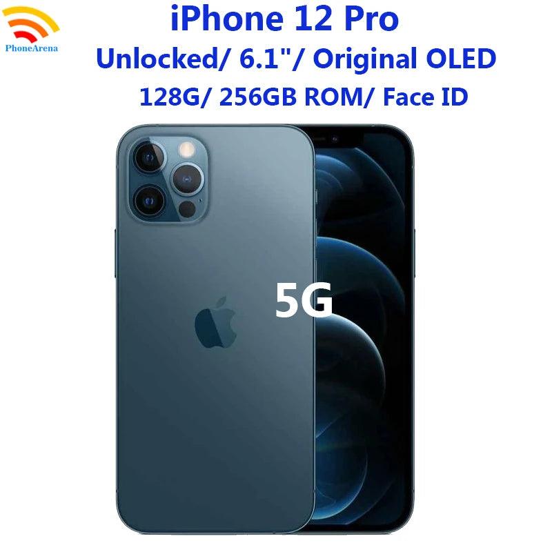 Apple iPhone 12 Pro 128GB/256GB Unlocked 5G - Super Retina OLED, Face ID, Fast Charging, Used Condition