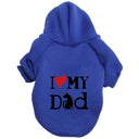 French Bulldog Puppy Dog Costume Hoodie for Small-Medium Pets - Stylish Dog Clothing  ourlum.com Blue dad XS 