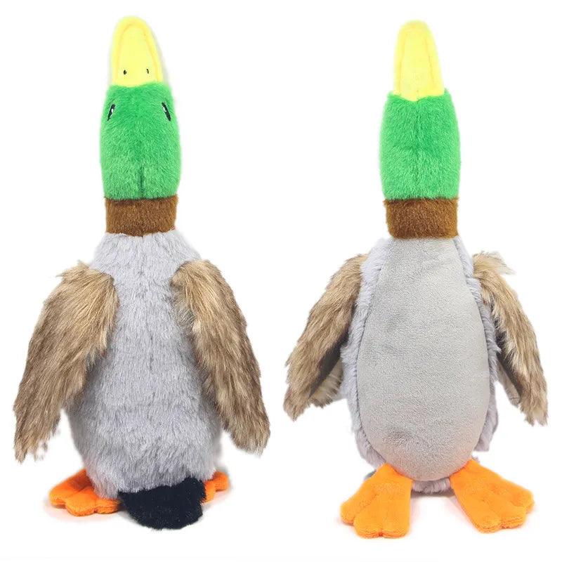 Plush Duck Squeaky Dog Toy with Cleaning Tooth Chew Rope - Pet Accessories  ourlum.com   