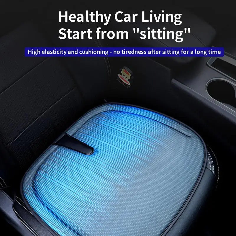 Breathable Gradient Car Memory Foam Seat Cushion with Cooling Gel for Summer Comfort