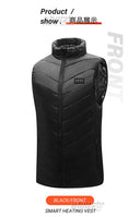 19 Areas Self Heating Vest Men's Thermal Women's USB Heated Vest