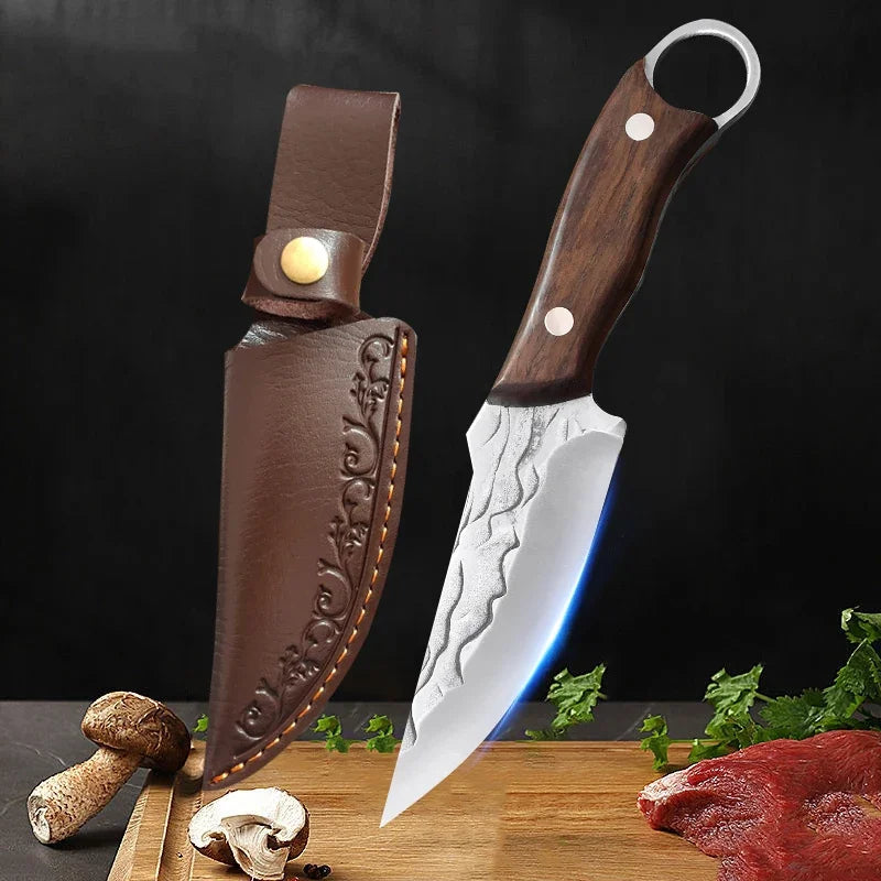 Handcrafted Stainless Steel Boning and Chef Knife Set