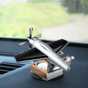 Solar-Powered Airplane Car Essential Oil Diffuser Decor