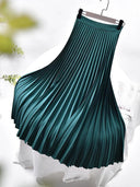 Luxury Pleated Skirt for Women: Sophisticated High Waist Fashion