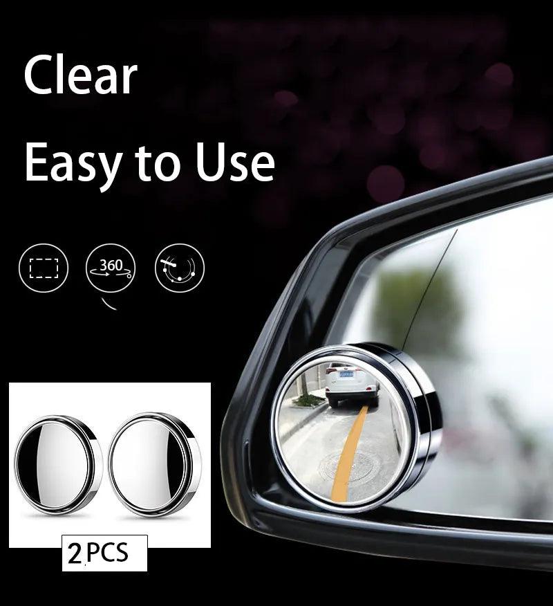 360 Degree Adjustable Convex Blind Spot Mirror for Safe Driving  ourlum.com   