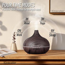 500ml Wood Grain Aromatherapy Diffuser with Remote Control  ourlum.com   