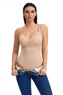 Lace Thong Bodysuit Shapewear for Women - Seamless Slimming & Tummy Control