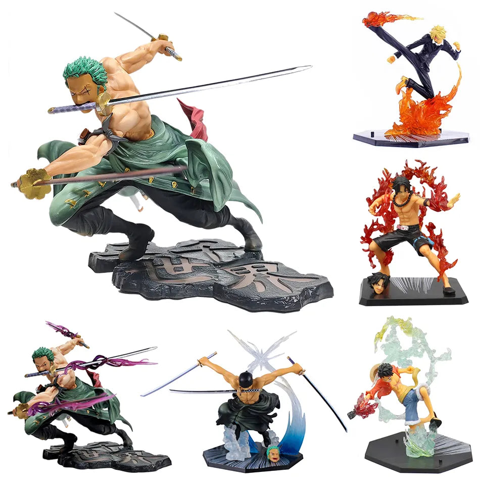 One Piece Luffy & Zoro Anime PVC Action Figure Collection Model  ourlum.com   