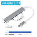 USB C HUB 3.0 3.1 Type C 4 Port Multi Splitter Adapter