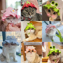 Cat & Dog Knitted Party Hat Elastic Cute Photo Props