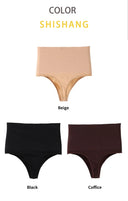 Flarixa Flat Belly Shaping Thong High Waist Panties for Women