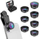 3in1 Fisheye Wide Angle Micro Camera Lens for IPhone Xiaomi Redmi 3IN1 Zoom Fish Eye Len on Smartphone Lenses with Phone Clip