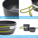 Ultralight Camping Cookware Set for Hiking and Outdoor Cooking