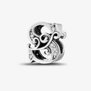 925 Sterling Silver Zircon Vine 26 Letters Pendants Bead