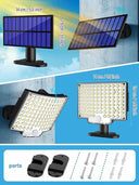 Solar-Powered LED Floodlight Outdoor Lighting Solution Remote Control