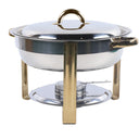 4L Stainless Steel Gold Warming Container Chafing Dish Food Warmer Food Insulation for Home Accessories