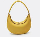 Genuine Leather Elegant Half Moon Shoulder Bags for Women