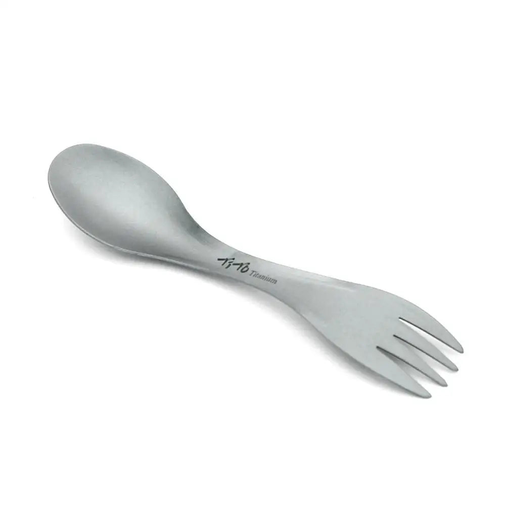 Ultralight Titanium Spork - 2-in-1 Spoon & Fork for Camping, Hiking, and Travel