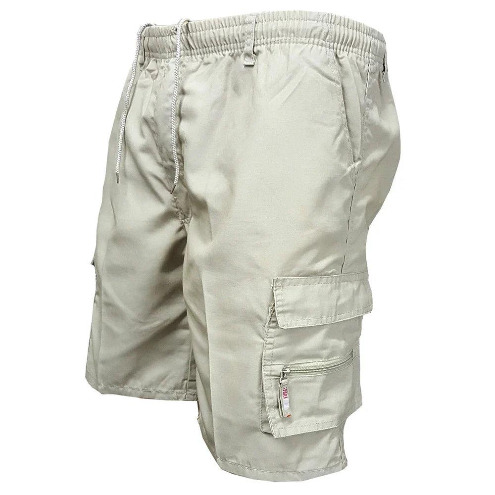 Men's Tactical Cargo Shorts: Breathable Lightweight Multi-pocket Design  ourlum.com Beige S 