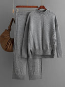 Two Piece Sets Womens Outfits Autumn Winter Knitwear N532