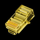 ZoeRax Cat6 Pass Through Ethernet Plugs: High Performance Connectors  ourlum.com Gold 100pcs United State