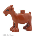 Big Farm Animals Building Blocks Set: Creative Educational Toy Blocks  ourlum.com Brown goat  