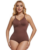 Seamless Backless Bodysuit Shapewear for Women with Open Crotch & Tummy Control