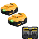 For Dewalt Screwdriver 20V 6.0Ah/9.0Ah DCB200 Battery Lithium Ion