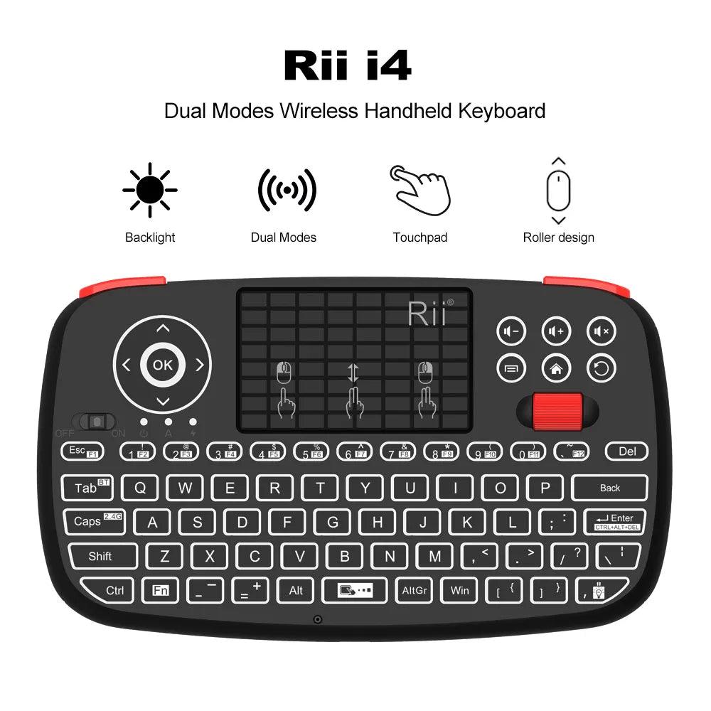 Rii i4 Mini BT Wireless Keyboard: Ultimate Remote Control Solution With Touchpad  ourlum.com   