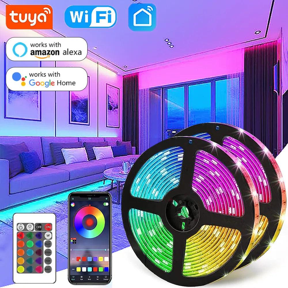 Smart WiFi LED Strip Light: Seamless Home Automation & Wireless Control  ourlum.com   