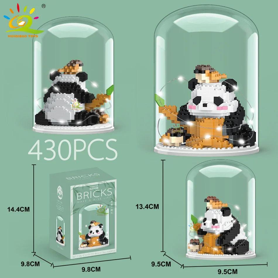 Cute Panda Micro Building Blocks: Creative DIY Animal City Toy  ourlum.com 16-1 no box  