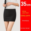 Professional Black Hip-Wrapped Skirt Stylish Office Elegance