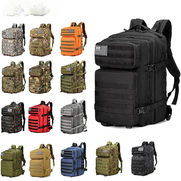 Outdoor military camouflage backpack  multi-function large capacity mountaineering sports travel camping tactical backpack