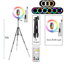 Ultimate Portable RGB Ring Light Kit for Smartphone Photography