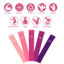 WOSWEIR Versatile Elastic Resistance Bands for Full Body Workout